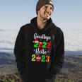 Goodbye 2022 Hello 2023 Happy New Years Eve Christmas Xmas Men Hoodie Graphic Print Hooded Sweatshirt Lifestyle