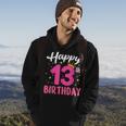 Happy 13Th Birthday Decoration 13 Years Old Nager Girls Hoodie Lifestyle