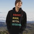 Herren Agent Mann Mythos Legende Hoodie Lebensstil