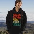 Herren Großvater Hero Myth Legend Retro Vintage Lustiger Opa Hoodie Lebensstil