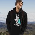 Husky Tattoo I Love Dad Funny Fathers Day Gifts Hoodie Lifestyle