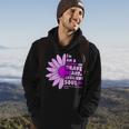 I Am A Military Kid Cute Sunflower Purple Up Month Military Hoodie Lifestyle
