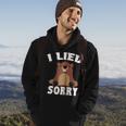 I Lied Sorry Funny Groundhog Day Brown Pig Gift V2 Hoodie Lifestyle