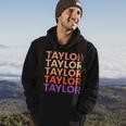 I Love Taylor Funny First Name Vintage Taylor Hoodie Lifestyle