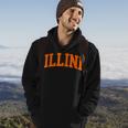 Illini Arch Athletic College University Alumni Style Hoodie Lifestyle