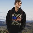 Im A Dad Papa And Veteran Fathers Day Funny Retro Hoodie Lifestyle
