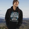 Im An Aircraft Mechanic Not A Magician Funny A&P Plane Hoodie Lifestyle