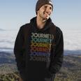 Journey First Name Retro Vintage 90S Stylet Hoodie Lifestyle