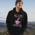 Just A Girl Who Loves Axolotls Kawaii Axolotls Lover Girls Hoodie Lifestyle