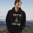 Lets Get Lit Funny Ugly Christmas Cool Gift Hoodie Lifestyle