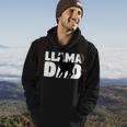 Llama Dad Llama Lover Gift For Father Pet Animal Hoodie Lifestyle