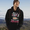 Made In 1983 Floral 40 Year Old 40Th Birthday Gifts Women Hoodie Lifestyle