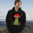 Magic Mushroom Ufo Alien Abduction Funny Et Space Pun Men Hoodie Graphic Print Hooded Sweatshirt Lifestyle