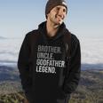 Mens Brother Uncle Godfather Legend Fun Best Funny Uncle Hoodie Lifestyle