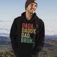 Mens Dada Daddy Dad Bruh Funny Fathers Day Dad Vintage Hoodie Lifestyle