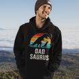 Mens Dadsaurus Dad Dinosaur Vintage For Fathers Day Hoodie Lifestyle
