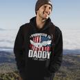 Mens Promoted To Daddy Est 2023 Patriotic Dad To Be Fathers Day Hoodie Lifestyle
