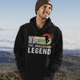 Mens Vintage Snowboard Dad The Man The Myth Snowboard Gift Hoodie Lifestyle