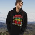 Merry Truckmas Funny Christmas Trucker Xmas Pajamas Men Hoodie Graphic Print Hooded Sweatshirt Lifestyle