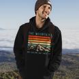 Mountains Are Calling & I Must Go Retro Vintage 80S Mountain Hoodie Lifestyle