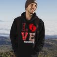 Ob Nurse Love Valentines Day Leopard Plaid Hearts Nursing Men Hoodie Graphic Print Hooded Sweatshirt Lifestyle