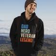Patriotic Veterans Veteran Husbands Dad Hero Veteran Legend Gift Hoodie Lifestyle