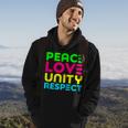 Peace Love Unity Respect - Plur Edm Rave Festival Raver Hoodie Lifestyle