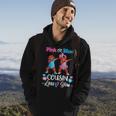 Pink Or Blue Cousin Loves You Black Baby Gender Reveal Party Hoodie Lifestyle