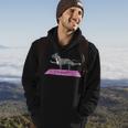Pitbull Doing Yoga Funny Pitbull Dog Lover Yogi Teacher Men Hoodie Graphic Print Hooded Sweatshirt Lifestyle