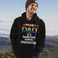 Proud Dad Of A Smartass Lesbian Daughter Lgbt Parent Gift Hoodie Lifestyle