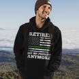 Retired Not My Problem Anymore Thin Green Line Us Military Hoodie Lifestyle