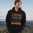Retro Fathers Day Dad The Legend Husband Dad Grandpa Hoodie Lifestyle