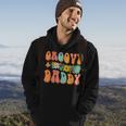 Retro Groovy Birthday Family Matching Cute Groovy Daddy Hoodie Lifestyle
