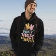 Retro Groovy Easter Bunny Happy Easter Dont Worry Be Hoppy Hoodie Lifestyle