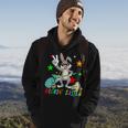 Rockin Easter Bunny Sunglasses Playing Guitar Guitarist Hoodie Lifestyle