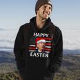 Santa Joe Biden Confused Happy Easter Christmas America Flag V4 Men Hoodie Graphic Print Hooded Sweatshirt Lifestyle