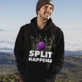 Split Happens I Bowling Kegeln Pin Kugel Kegelverein Hoodie Lebensstil