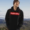 Stilvolles Schwarzes Hoodie Hagebuddne Parodie-Slogan Lebensstil