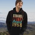 Straight Outta August 1958 62Nd Awesome Birthday Gifts Hoodie Lifestyle