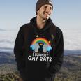 Support Gay Rats Lesbian Lgbtq Pride Month Support Graphic Hoodie Lifestyle