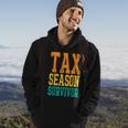 Tax Season Survivor Funny Tax Season Accountant Taxation Hoodie Lifestyle