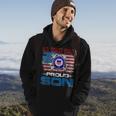 US Coast Guard Proud Son With American Flag Gift Hoodie Lifestyle