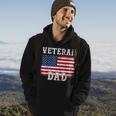 Veteran Dad Patriotic American Flag For Men Men Hoodie Graphic Print Hooded Sweatshirt Lifestyle