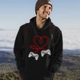 Video Gamer Valentines Day Tshirt With Controllers Heart Hoodie Lifestyle