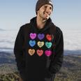 Vintage Candy Anti Valentine Conversation Hearts Sarcasm Fun Men Hoodie Graphic Print Hooded Sweatshirt Lifestyle