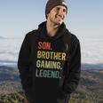 Vintage Sohn Bruder Gaming Legende Retro Video Gamer Boy Geek Hoodie Lebensstil