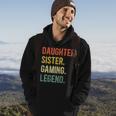 Vintage Tochter Schwester Gaming Legend Hoodie, Retro Gamer Girl Design Lebensstil