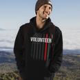 Volunr Fire Fighter Thin Red Line Flag Family Hoodie Lifestyle