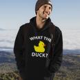 What The Duck Funny Rubber Duck Gift Hoodie Lifestyle