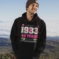 Womens Made In 1983 Floral 40Th Birthday Gifts 40 Year Old Hoodie Lifestyle